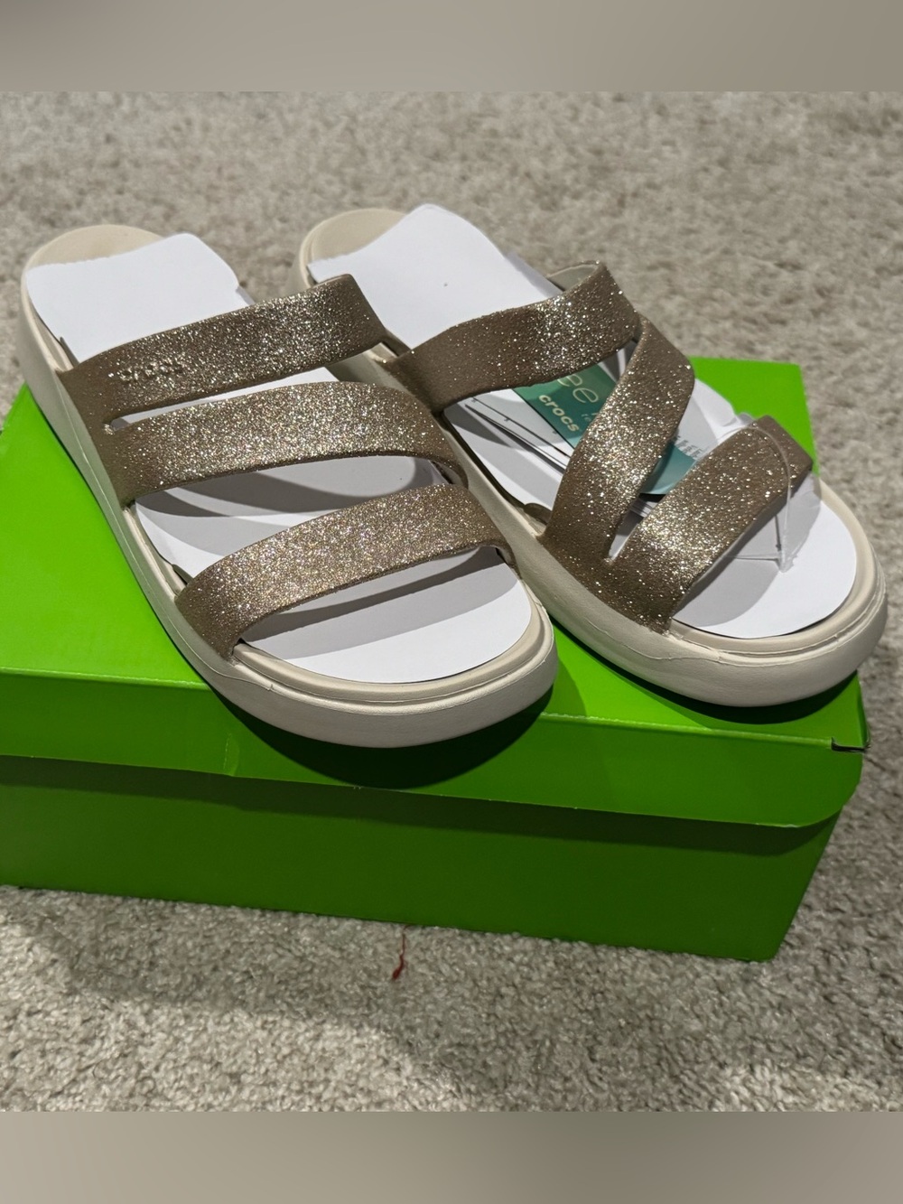 CROCS Women’s Triple-Strap Slide Sandals
